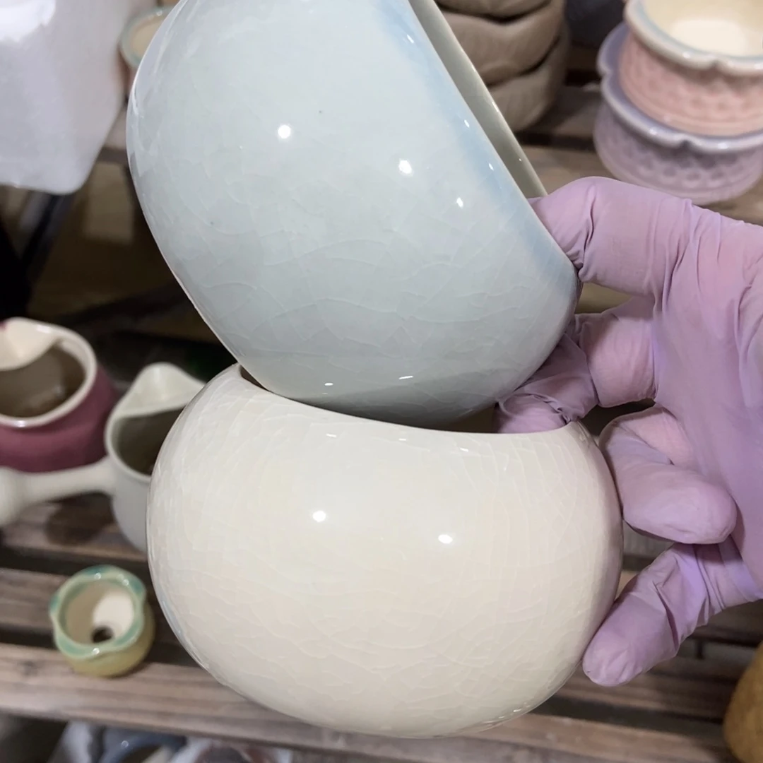 红陶陶瓷花盆满12米包邮