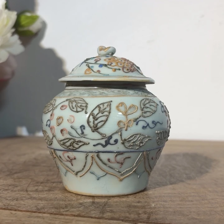 秦***飞陶摆件青花瓷器摆件现代工艺品