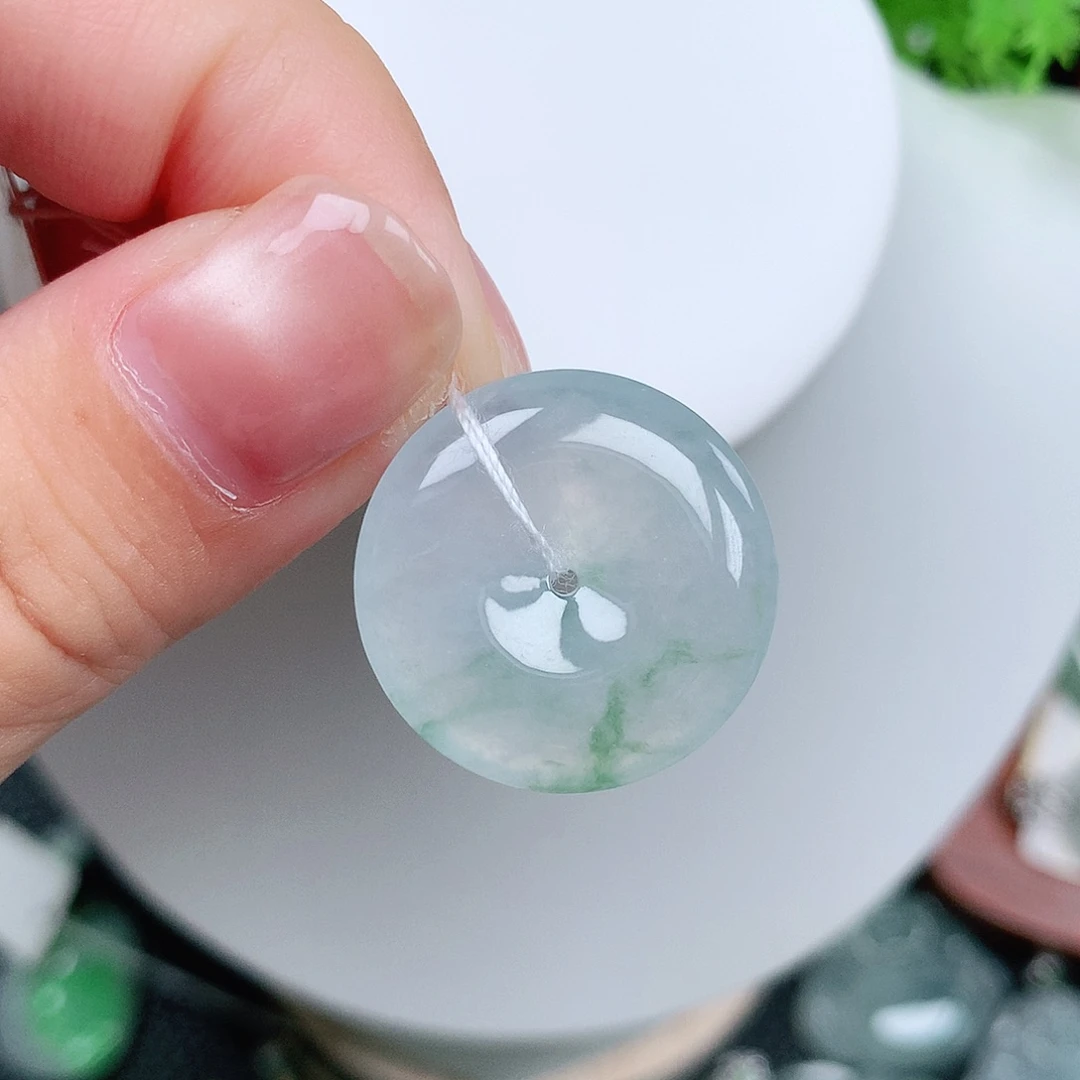 翡翠未镶嵌颈饰平安21.7-4:6