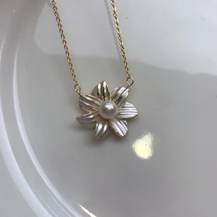 合金吊坠淡水珍珠