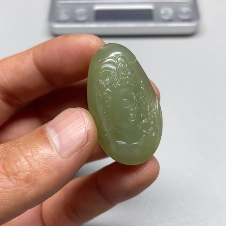 和田玉吊坠(不含链)未镶嵌刚