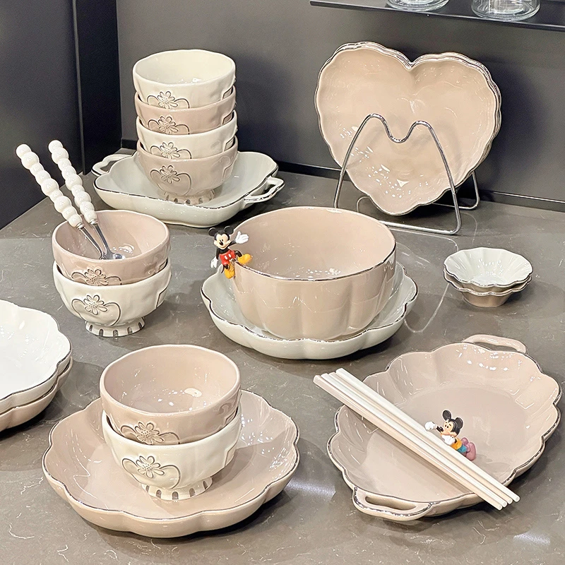 特别好看的碗具家用高颜值饭碗汤碗组合乔迁送礼碗碟碗盘餐具全套