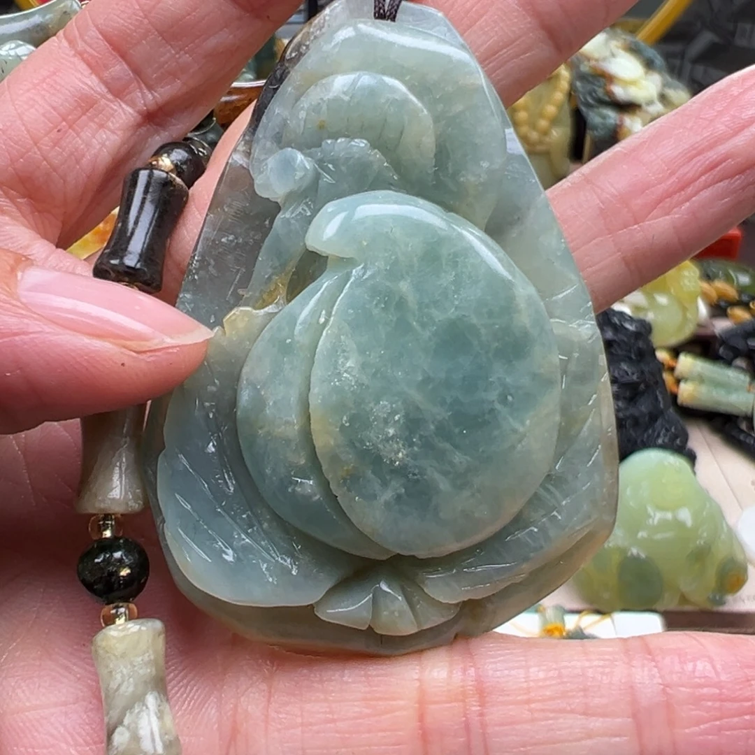 岫玉未镶嵌挂件挂件