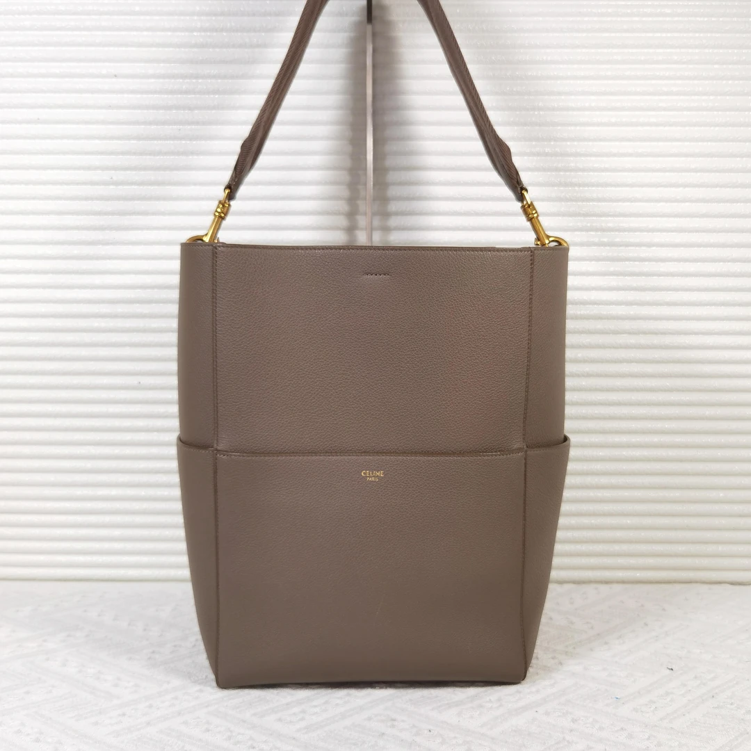 95新 Celine/思琳 Celine赛琳 sangle 水桶包单肩包