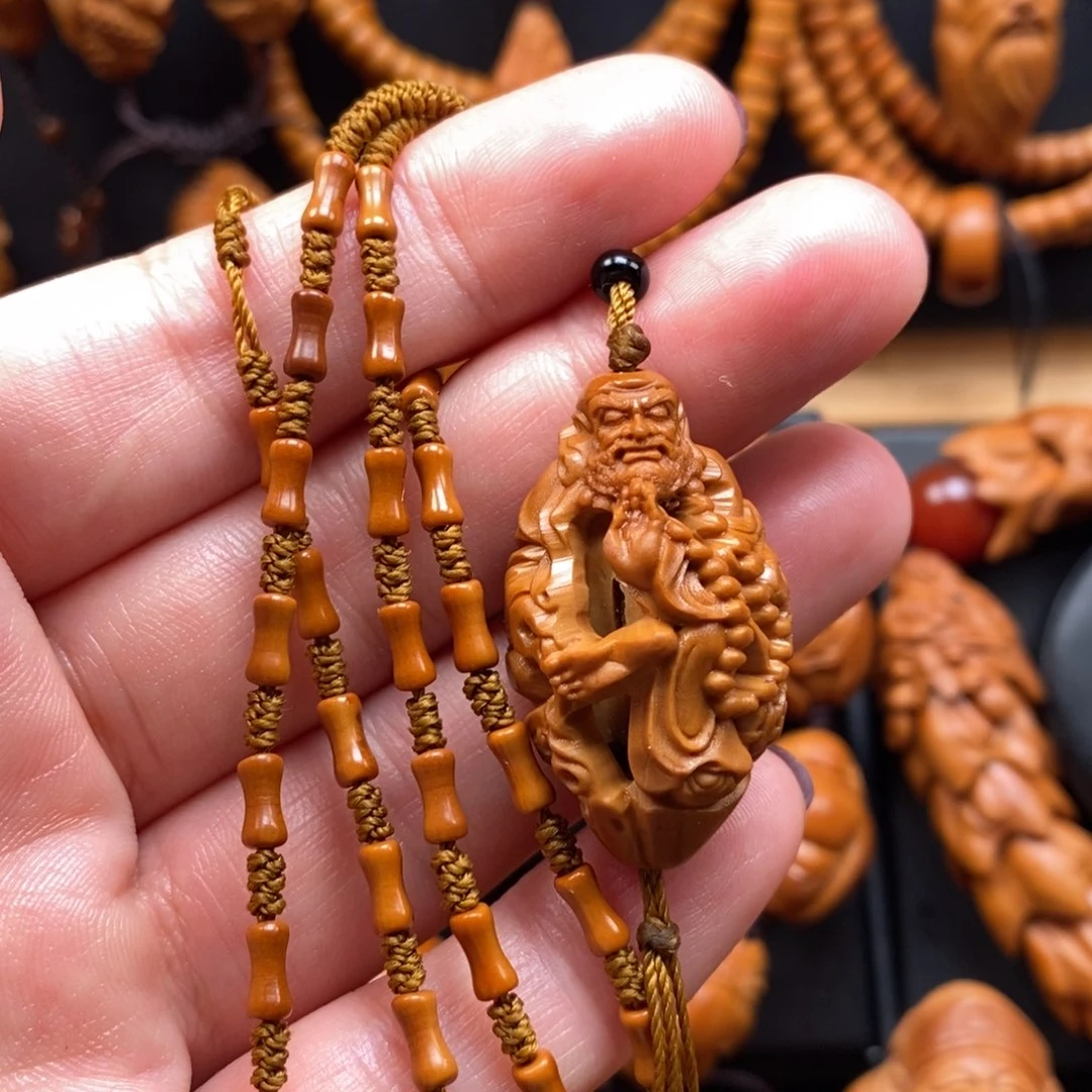 橄榄核手串达摩链子