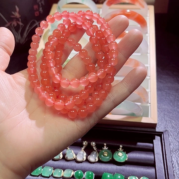 未镶嵌手串石英质玉
