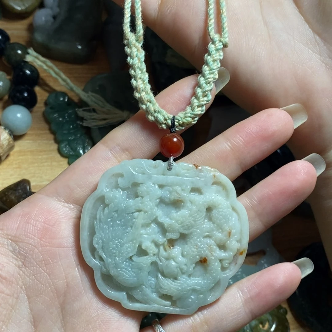 翡翠未镶嵌项链翡翠吊坠