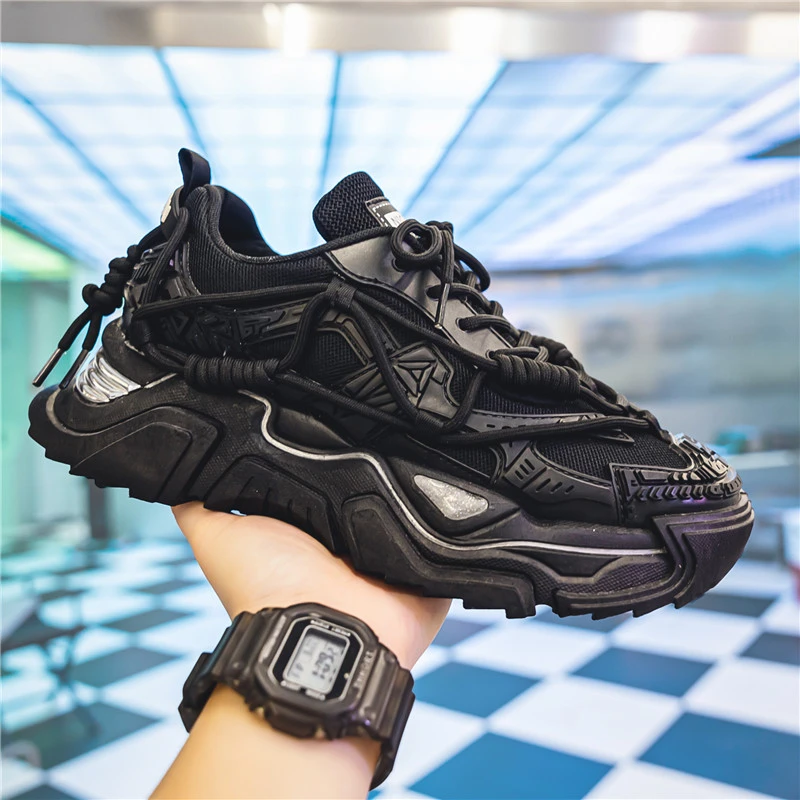 老爹鞋男款秋季潮鞋休闲潮牌运动小众增高设计感高级港风炸街春秋