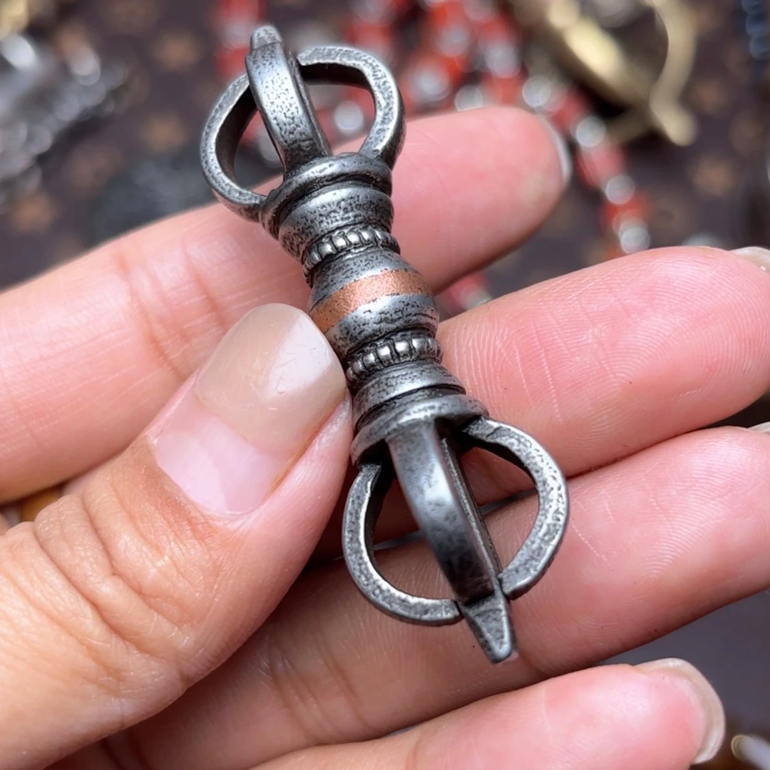 铜星月菩提吊坠项链