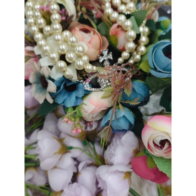 铜合金项链 流星轻奢【三层平面土星满钻珠珠项链】VN20200073-1