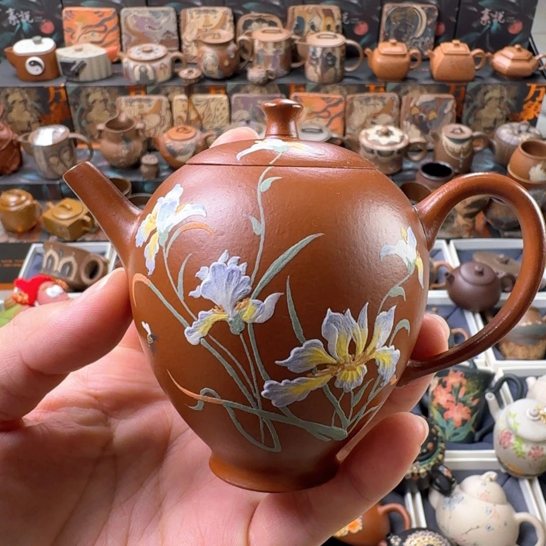 茶壶紫砂150cc精工半手