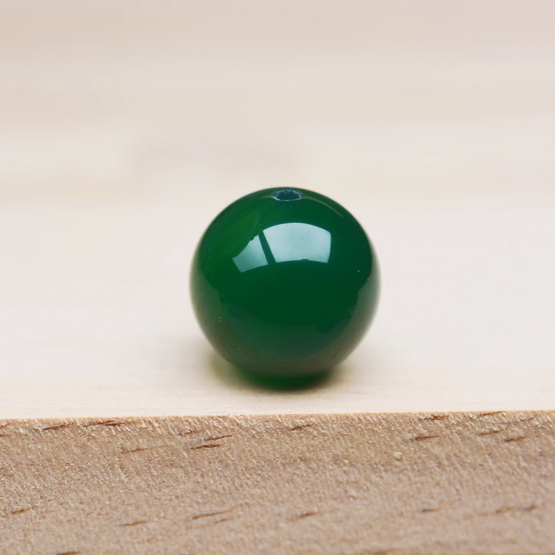 天然原矿无优化绿玛瑙满色满肉精品圆珠文玩搭配DIY配珠