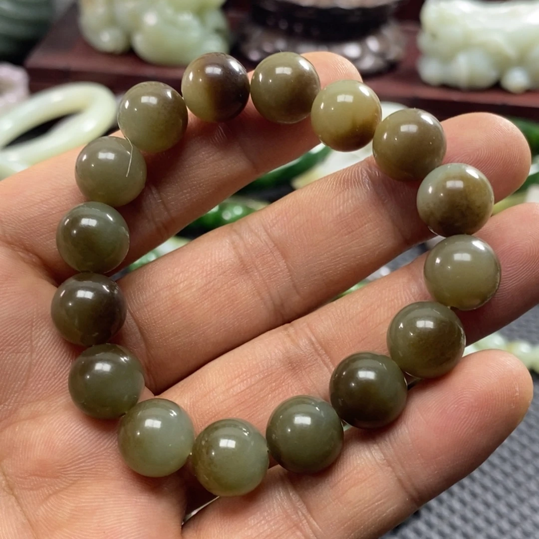 和田玉未镶嵌手链