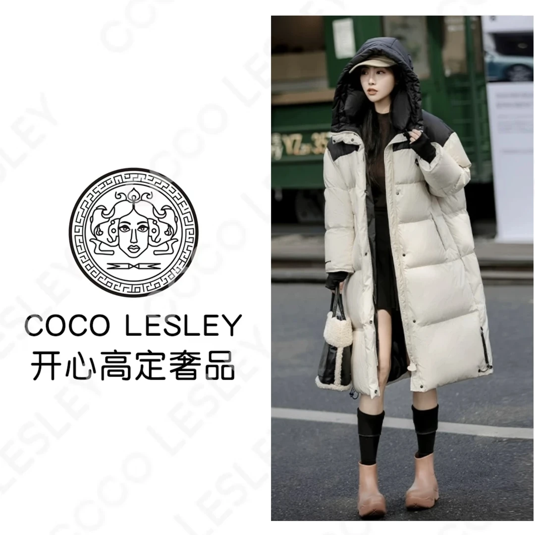 【COCO LESLEY】外贸90长款羽绒服女士经典百搭时尚高端定制款