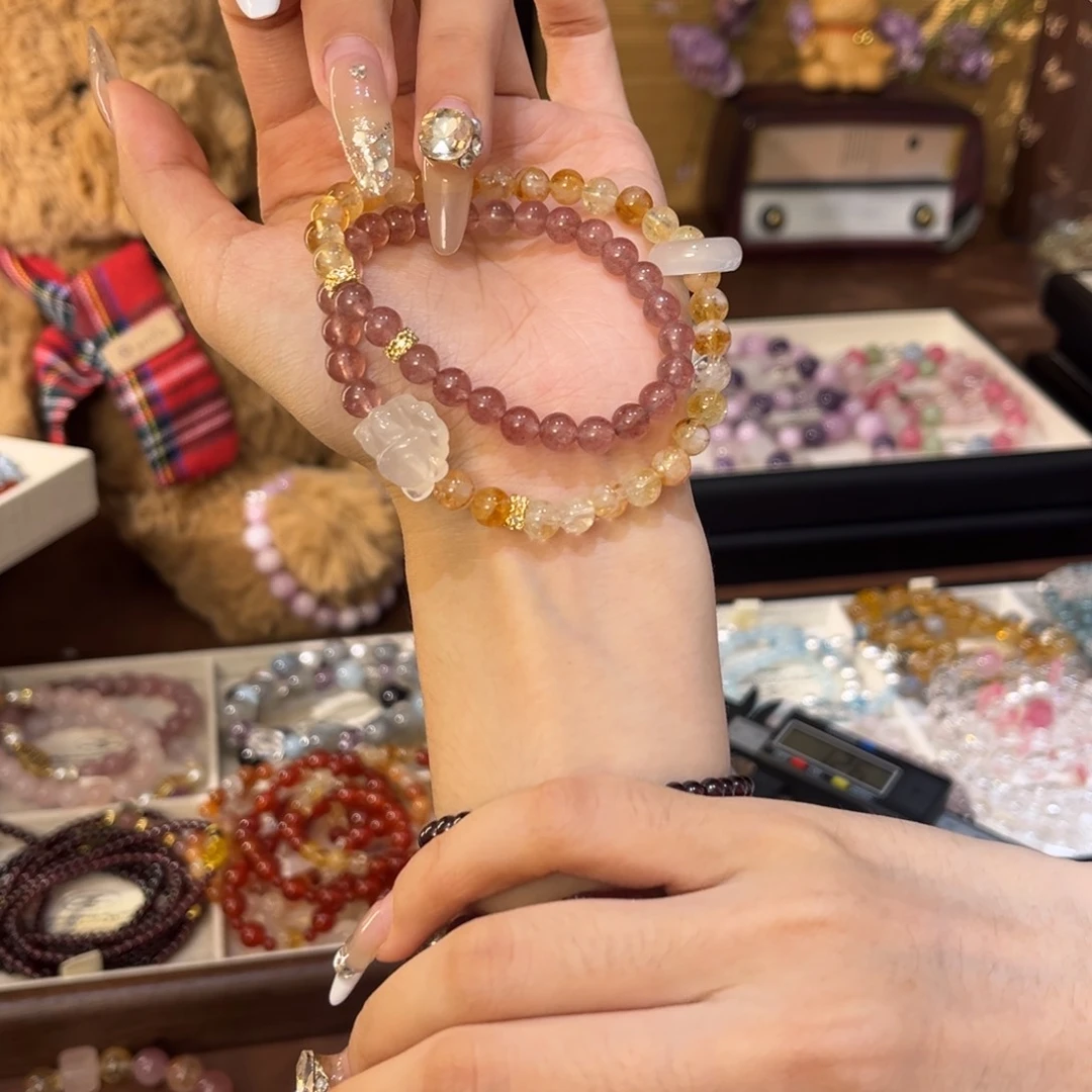 合金手链水晶莫奈花园