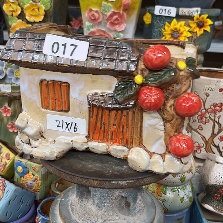 紫砂花盆粗陶材质多肉花盆