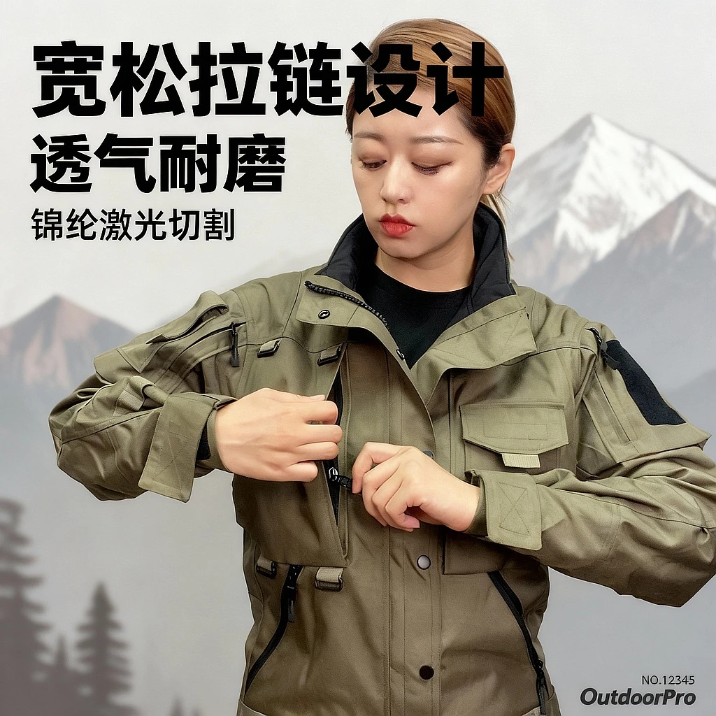 【逆鳞战术】马克四代百搭机车男款户外骑行男士短款外套