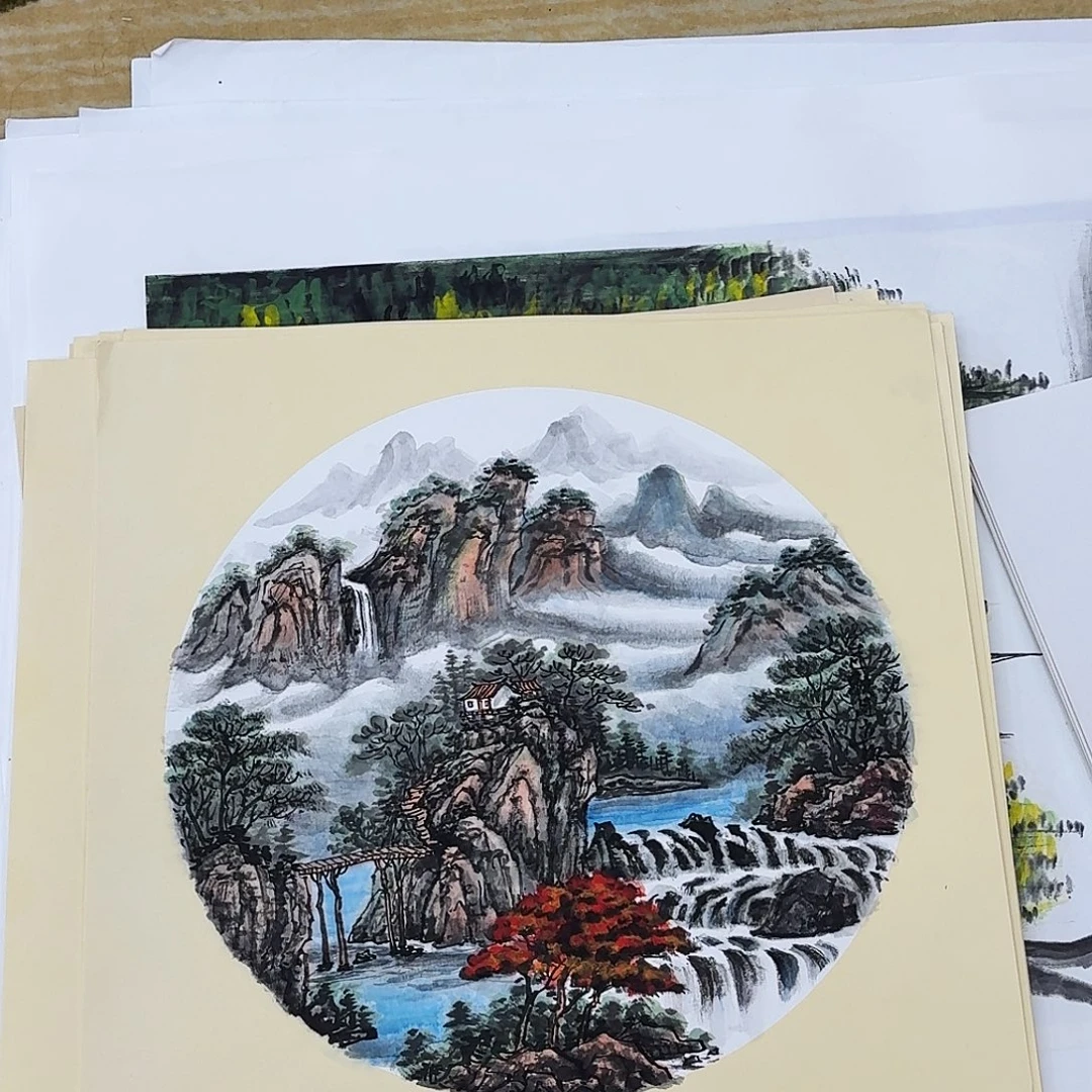 露***光国画50.50小斗方哈哈哈