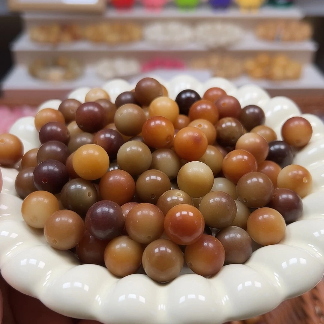 手串菩提根/象牙果微瑕卡13加非料虎破圆1000颗