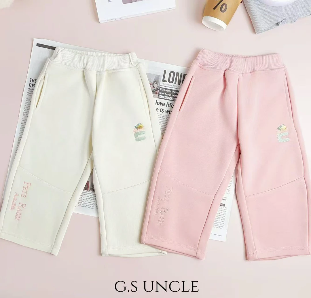 【加绒】K003女宝2025新品冬季休闲裤百搭休闲韩版儿童童装