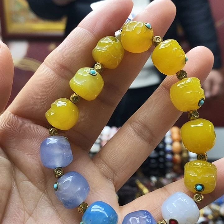 玛瑙/玉髓合金颈饰