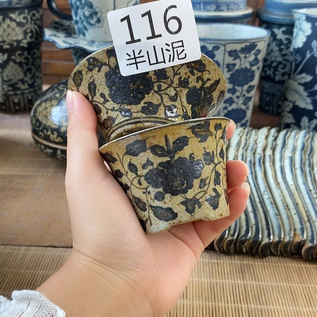 手工手绘青花高温陶瓷