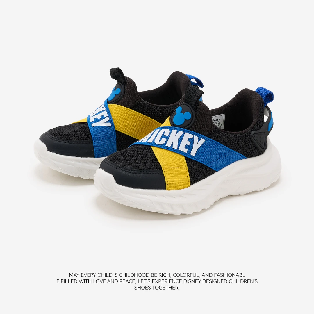 Disney/迪士尼跑步鞋运动鞋透气小童凉鞋步鞋网面夏季休闲鞋婴童