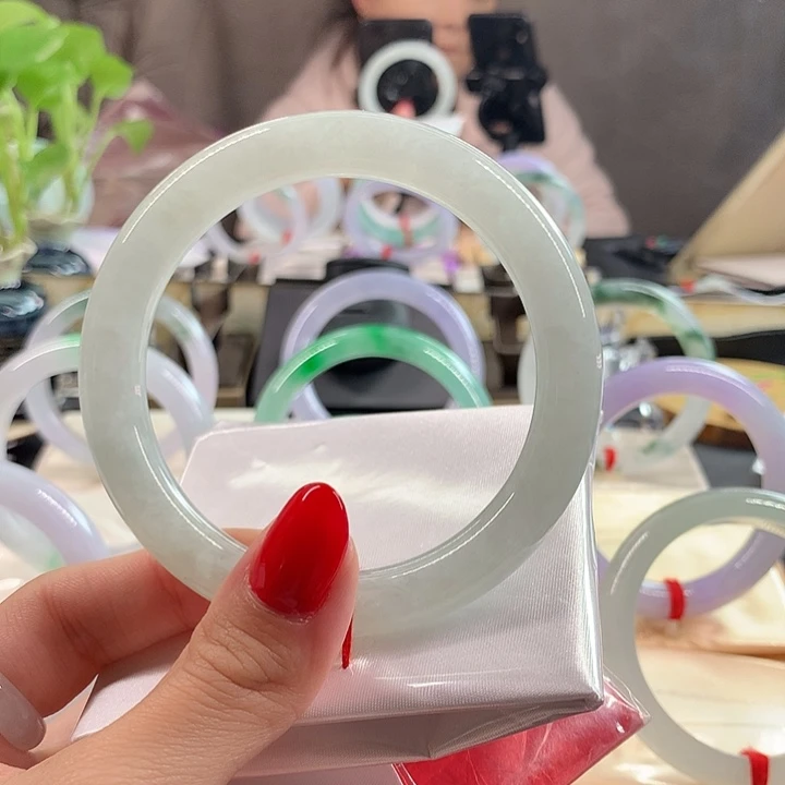 翡翠未镶嵌手镯58.8圈口