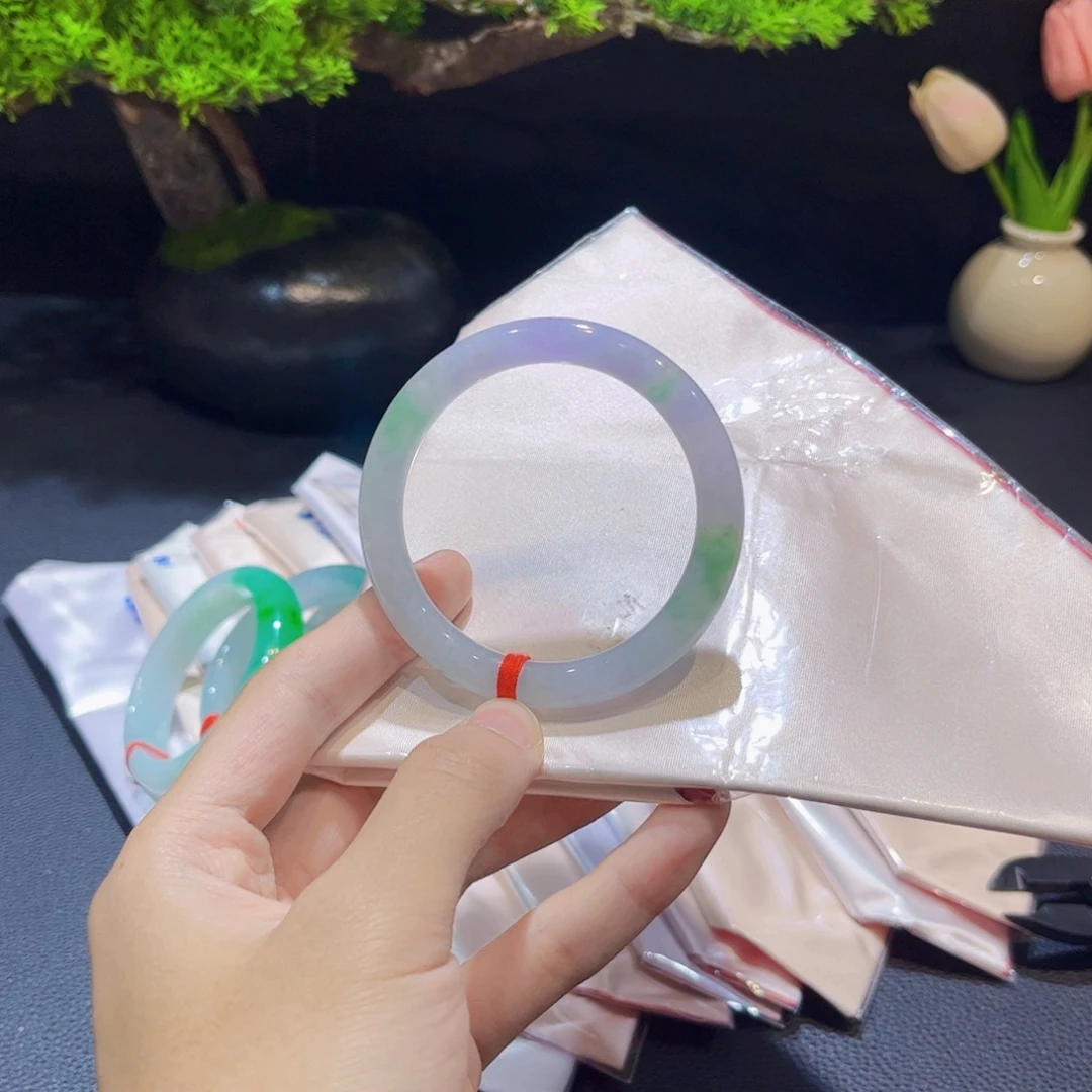 未镶嵌手镯翡翠翡翠手镯53圈口
