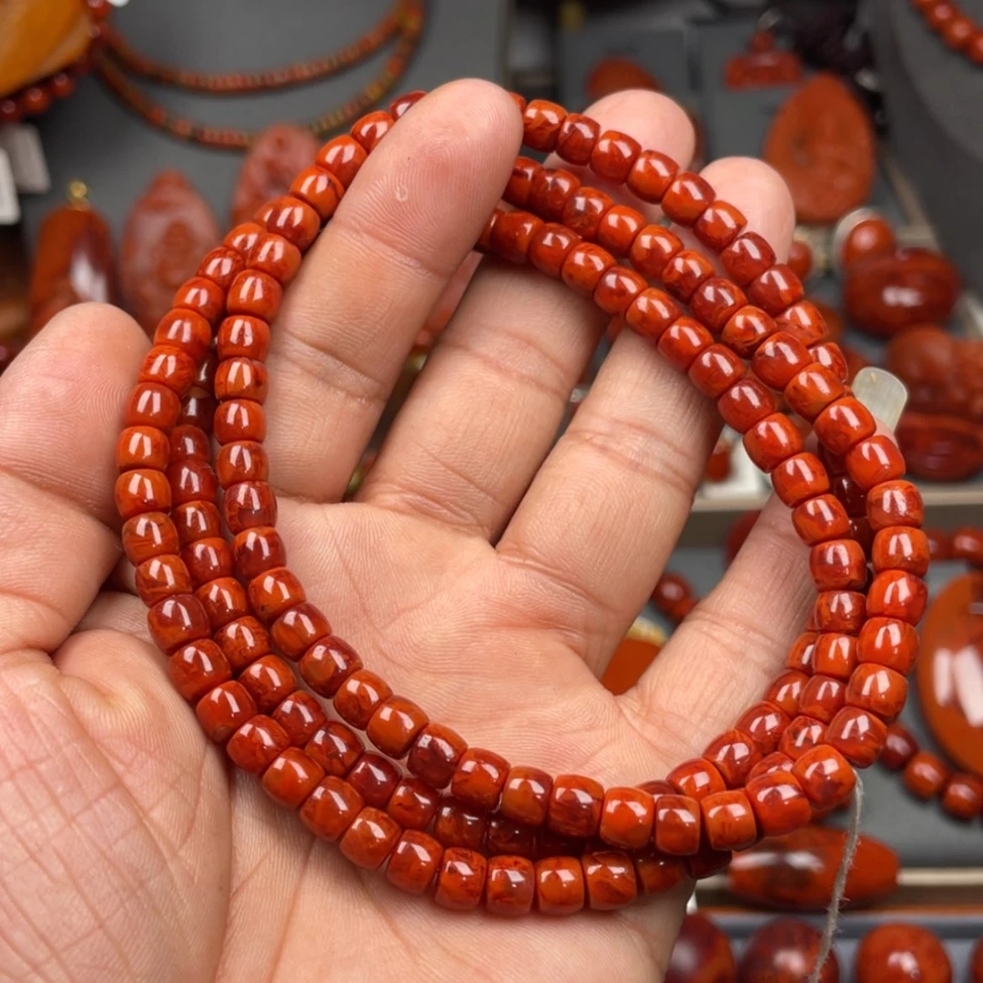 【闪购商品】南红玛瑙珠宝奇石未镶嵌多圈6