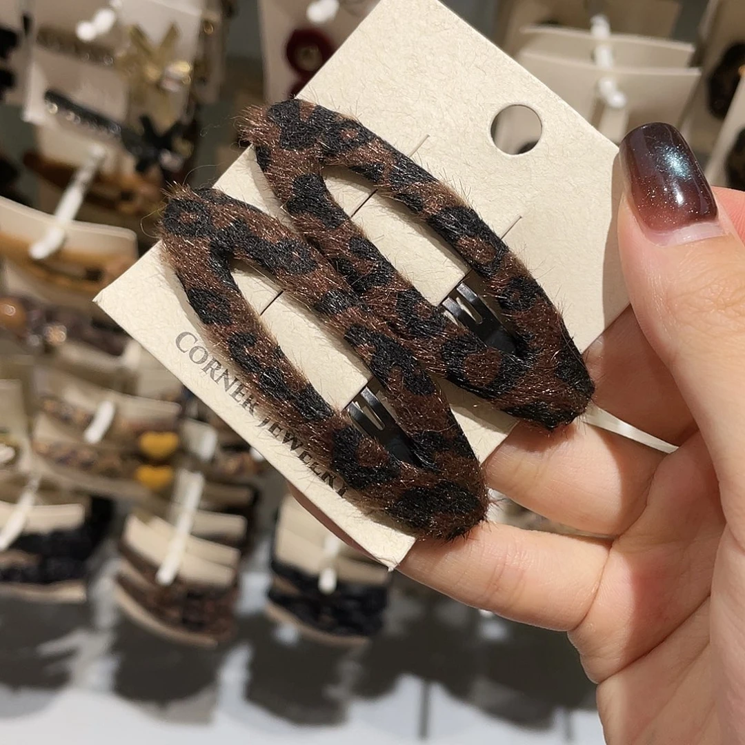 皮质非金属咖豹纹椭圆