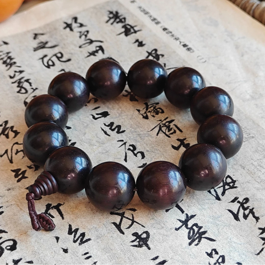 小叶紫檀手串 直径20毫米左右 老料58克一物一图