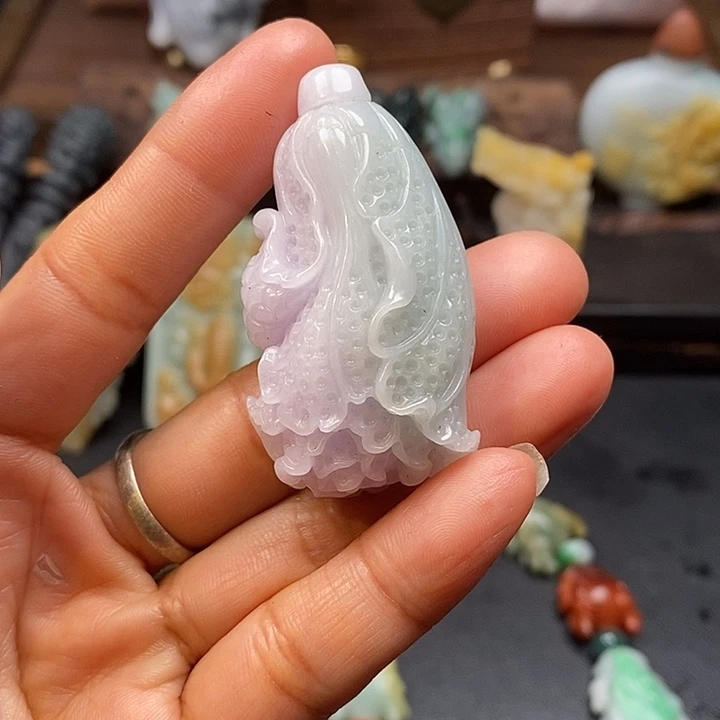 定制翡翠未镶嵌毛货抛光