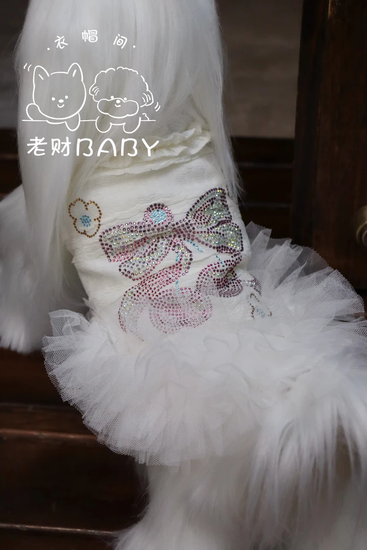 （特）狗狗猫咪夏季烫钻tutu裙凉凉连衣裙宠物衣服