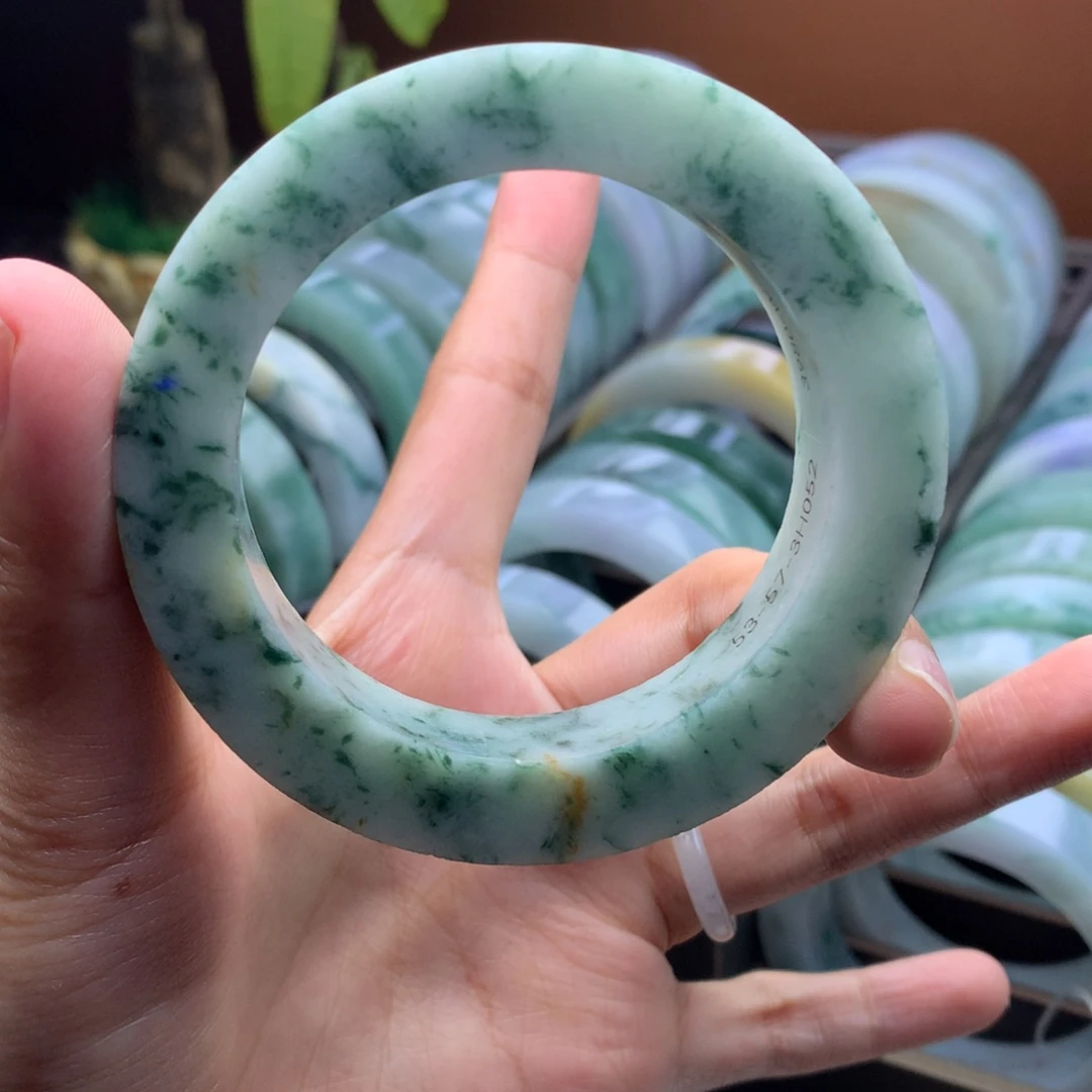 未镶嵌定制手镯定制翡翠定制53-57