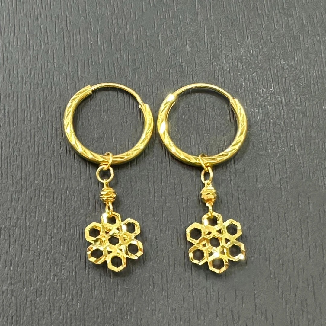 【店长专享】足金999投资金攒黄金镂空格桑花ZBHJE1093克重多退少补