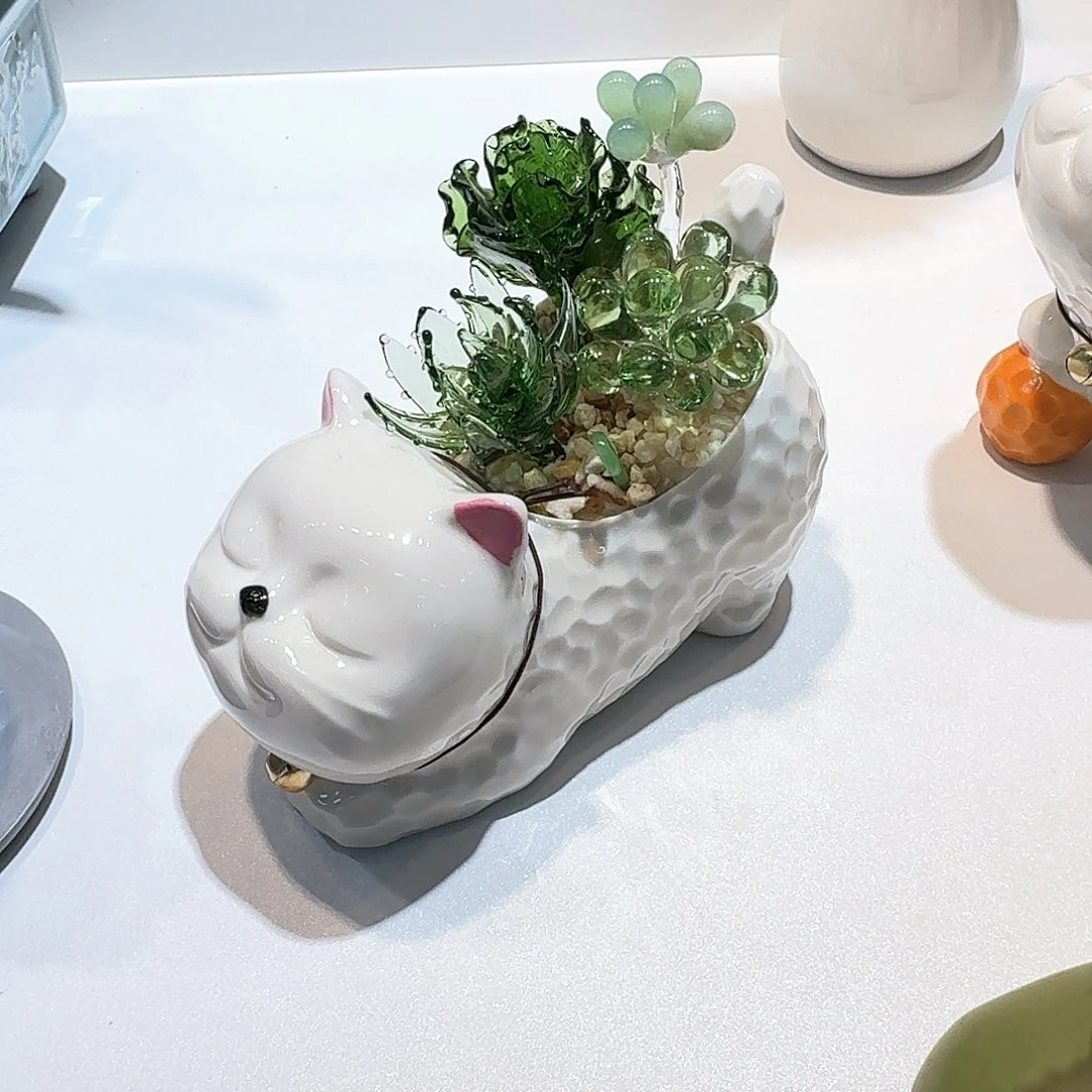 琉璃手工艺品淄博特产非遗手做琉璃花060