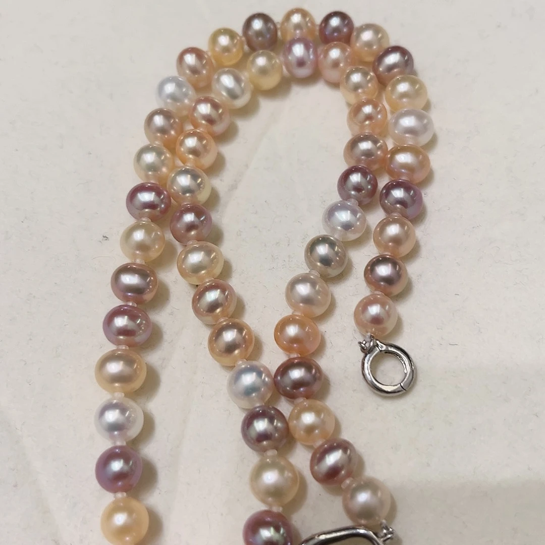 淡水珍珠手链银S925镶嵌夏****阳