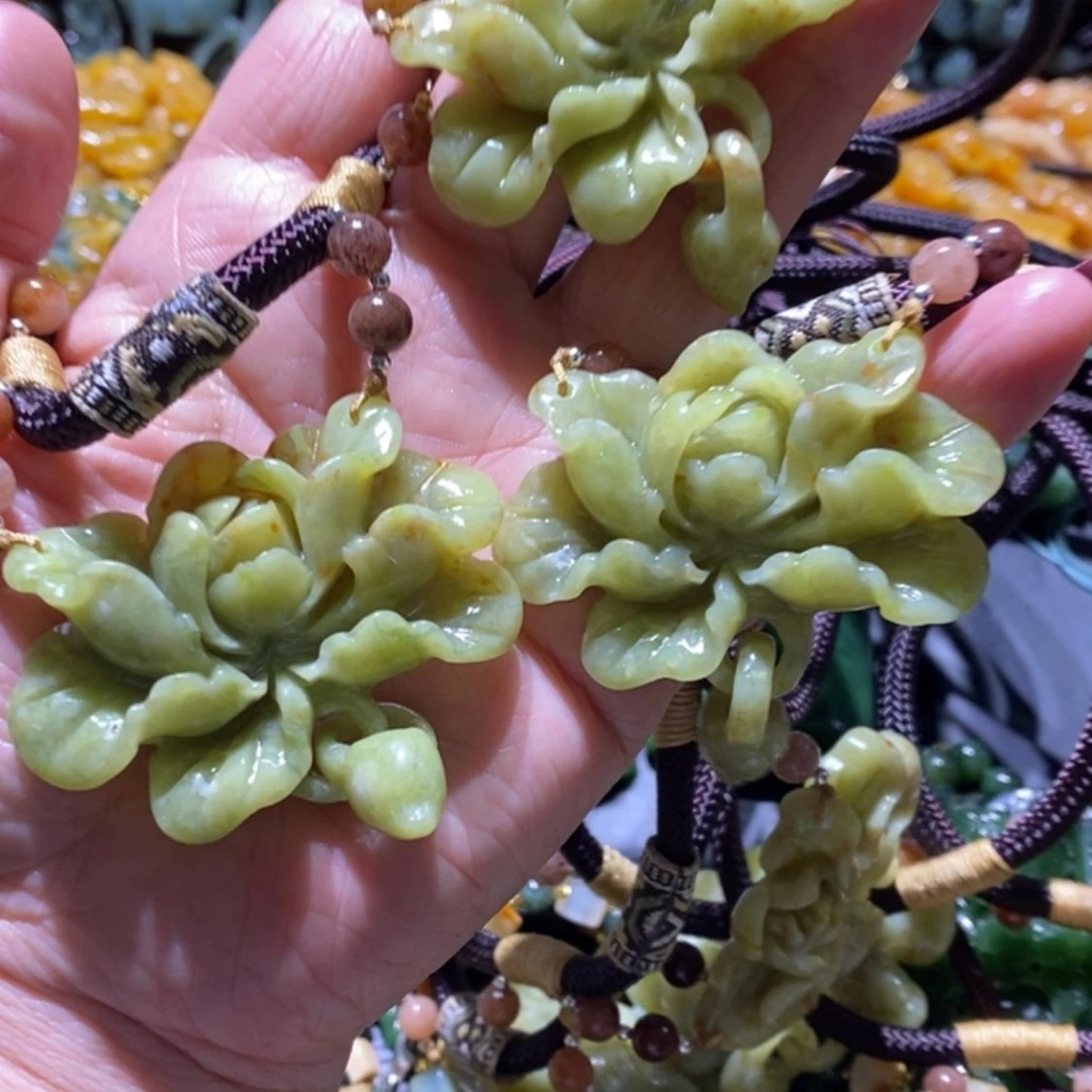 【闪购商品】岫玉毛衣链未镶嵌