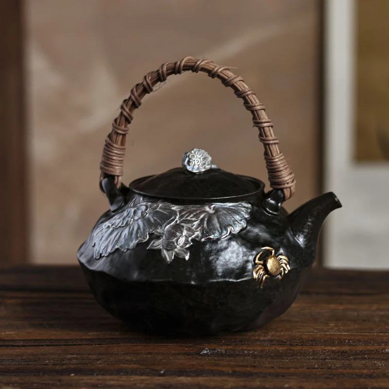 【宽窄】灰念汉青釉和谐提梁壶（Q2825）