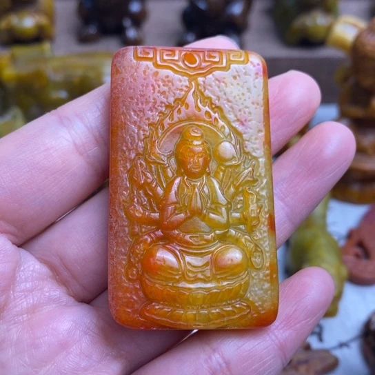 蛇纹石玉未镶嵌颈饰74