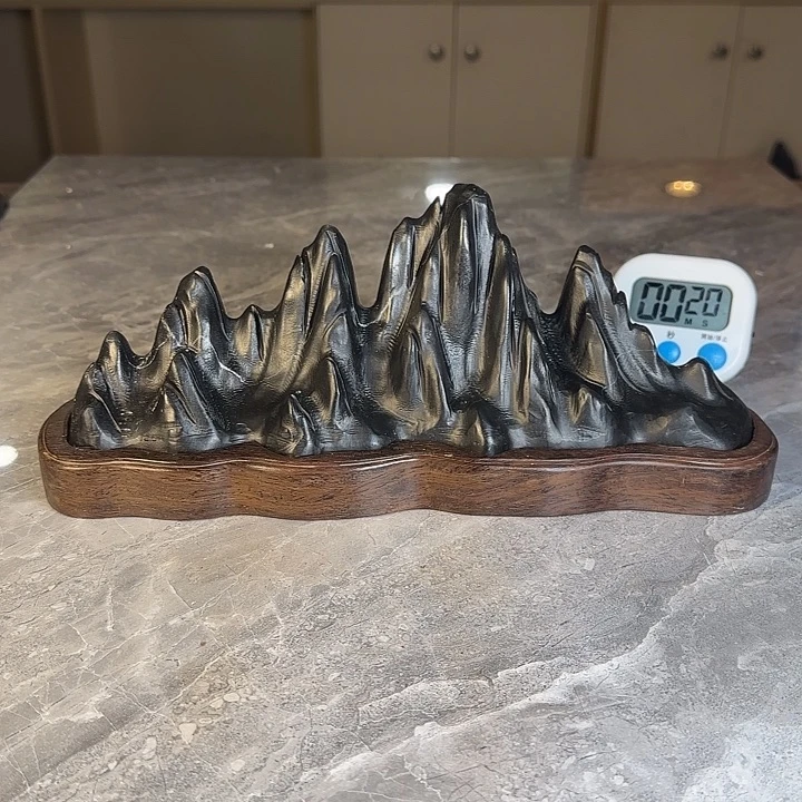 当***度奇石茶宠鱼缸文房摆件