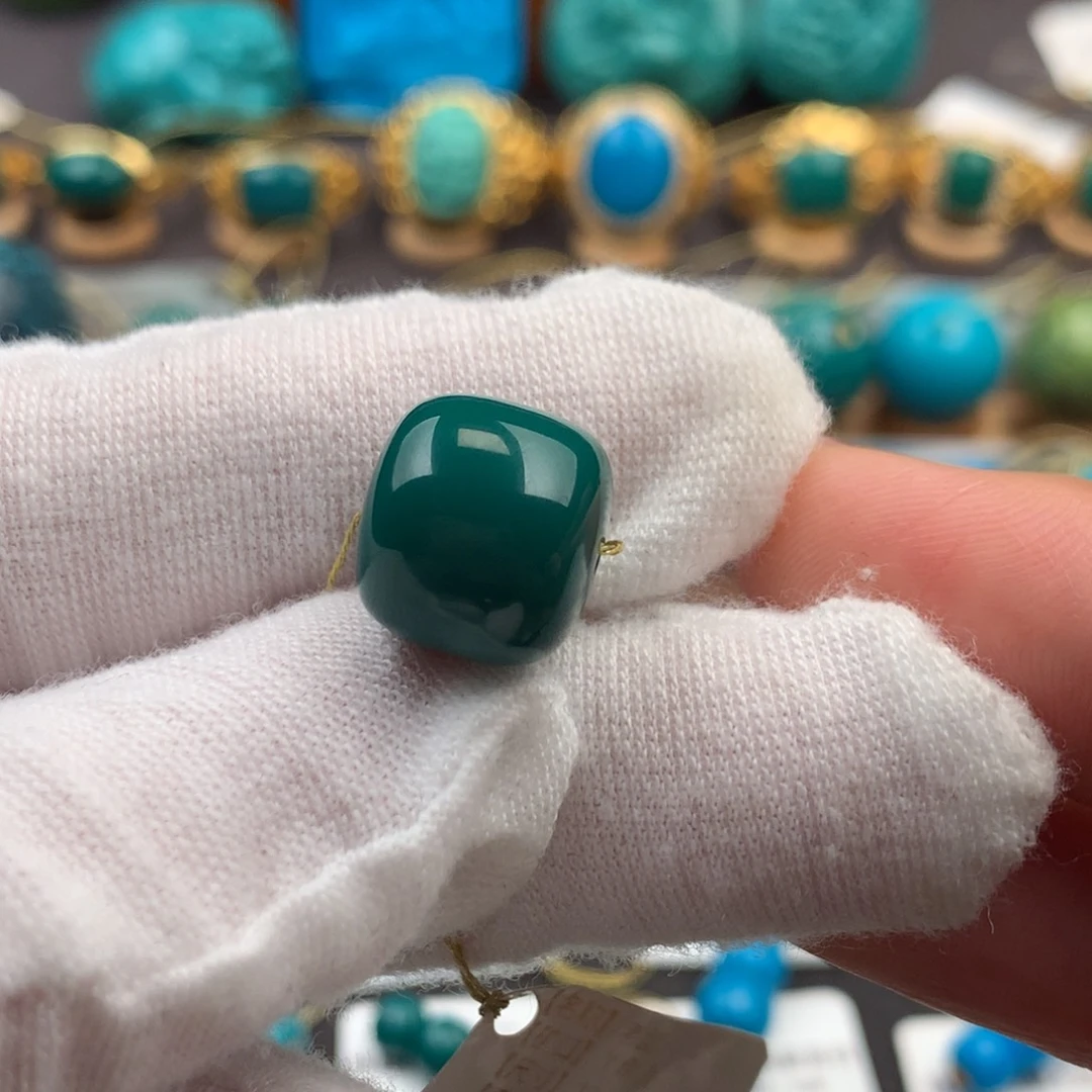 绿松石未镶嵌发饰12.6mm
