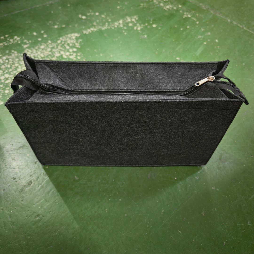 带拉链通用通勤包包内胆包手包单肩束口加厚男士黑色