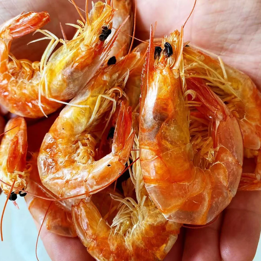 渤海湾盐田海水烤虾一斤装大小不一（送一包玉米糊）顺丰发货