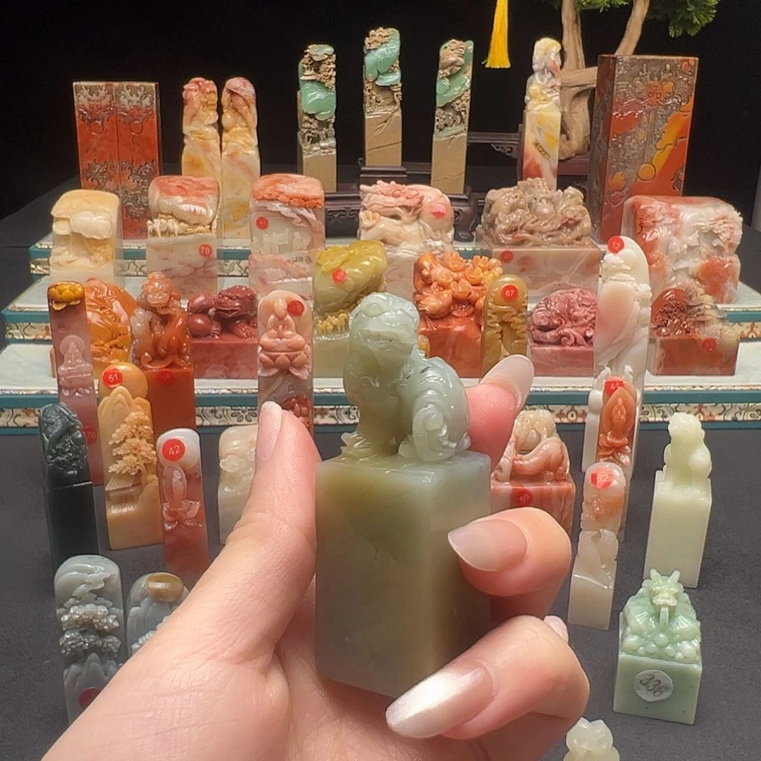 寿山石印石手工制作