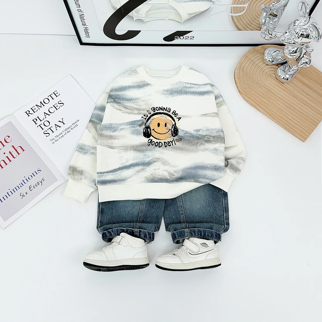 儿童卫衣长袖2025新款秋装男童秋冬上衣时尚UTT73105悠悠童话童装