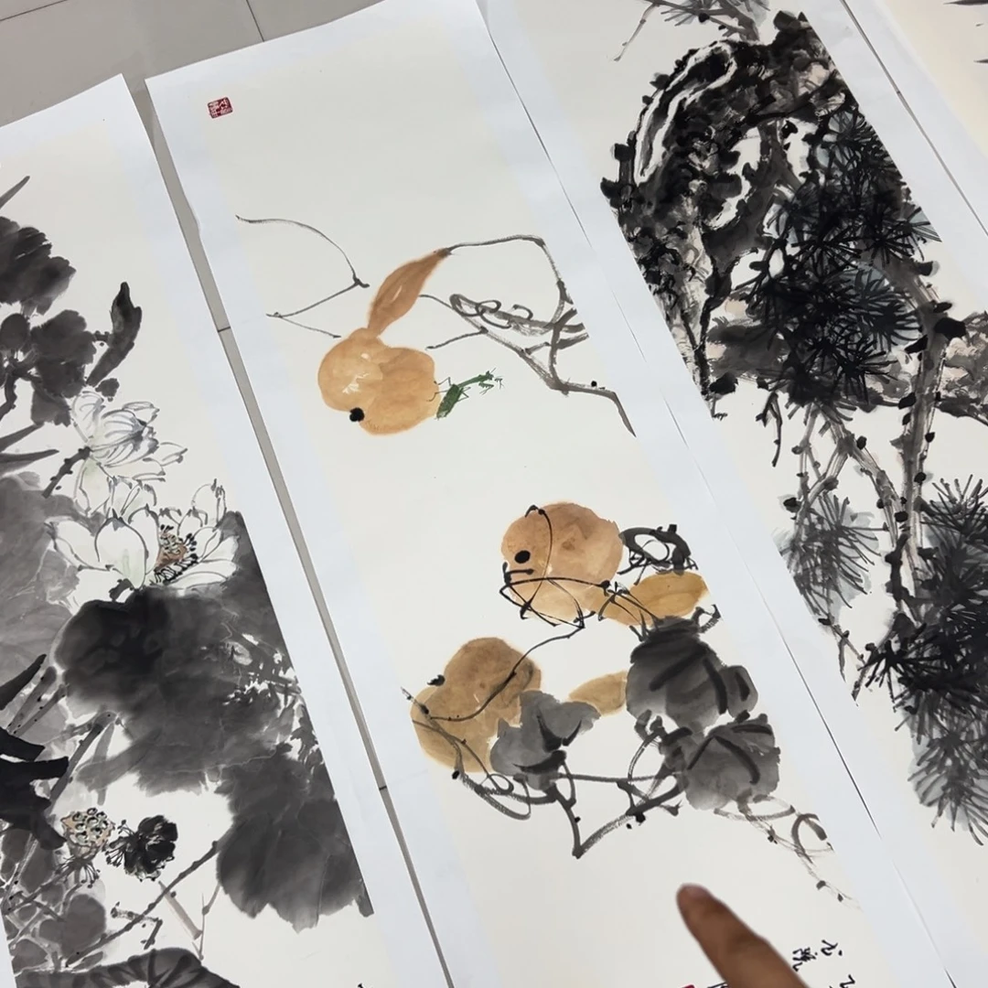 国画国画作品国画葫芦