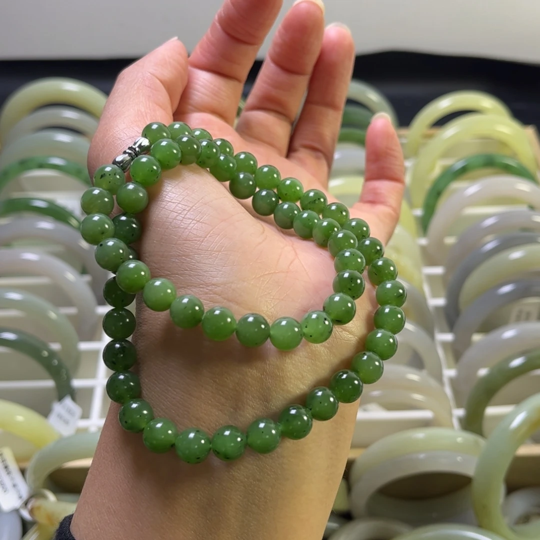 和田玉（碧玉）未镶嵌项链