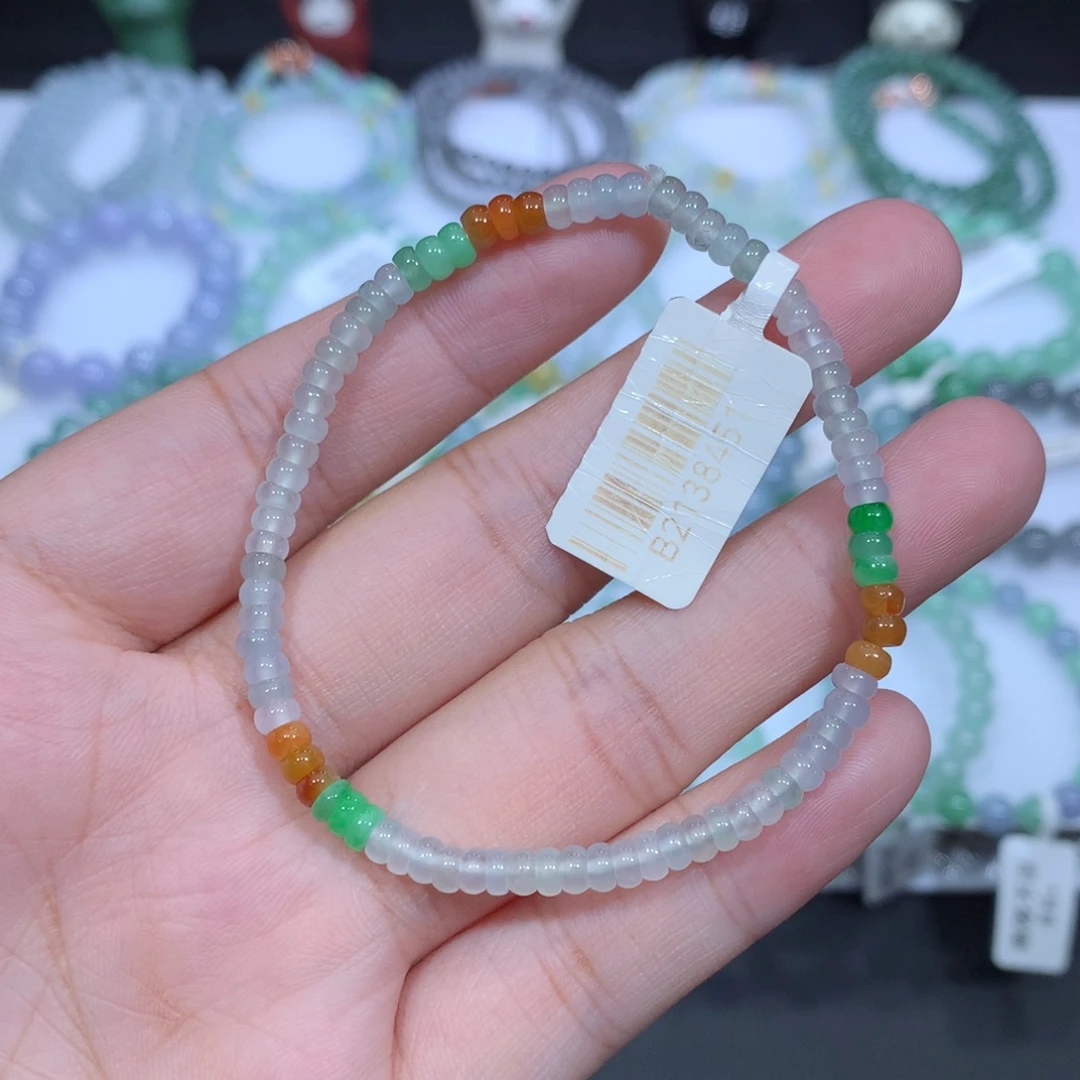 未镶嵌手串翡翠天然